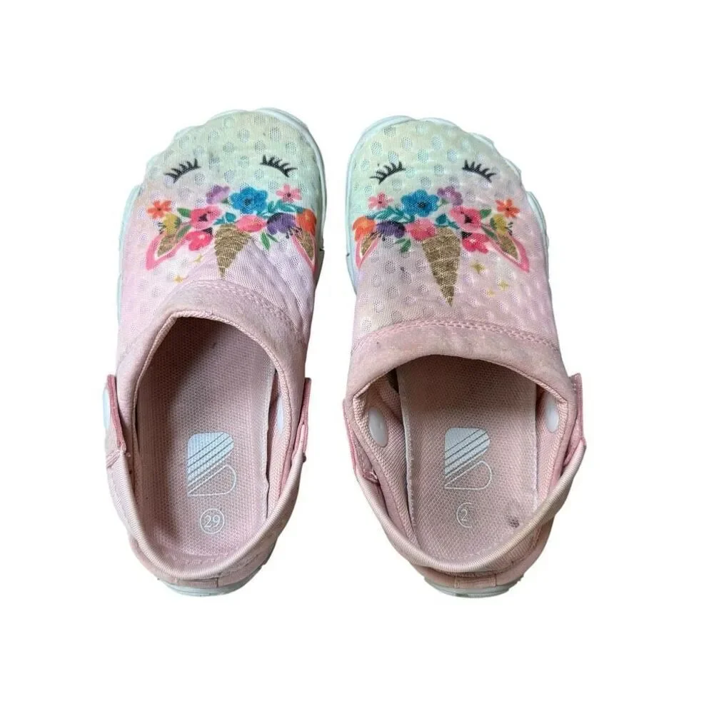 L-RUN Kids Quick Dry Athletic Sandals Pool Swim Water Shoes Beach Clog sz 29/12